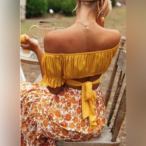 Women's Boho Floral Print High Waist A Line Maxi Skirt